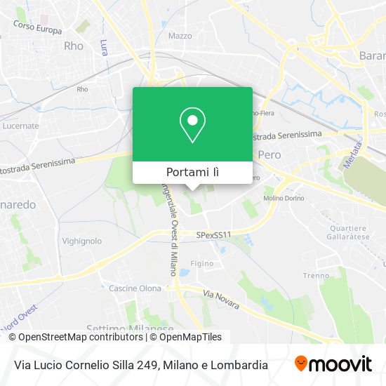 Mappa Via Lucio Cornelio Silla 249