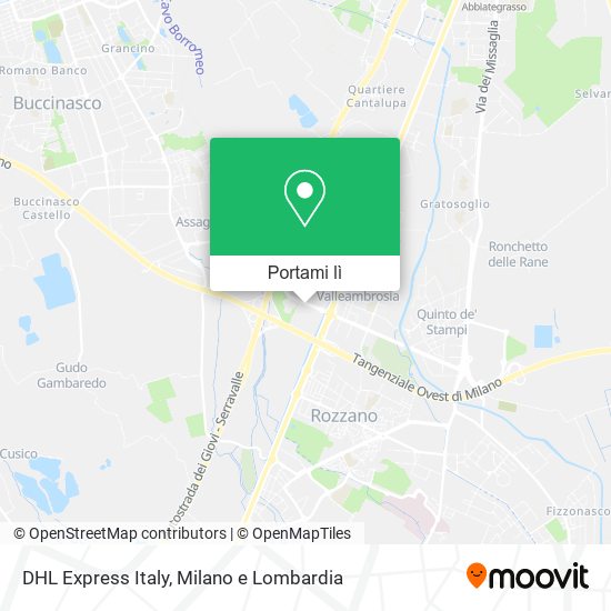 Mappa DHL Express Italy
