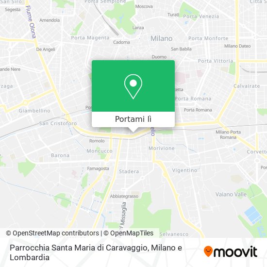 Mappa Parrocchia Santa Maria di Caravaggio