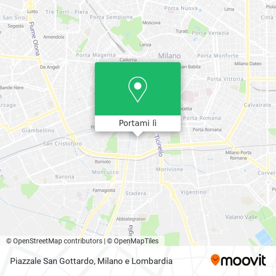 Mappa Piazzale San Gottardo