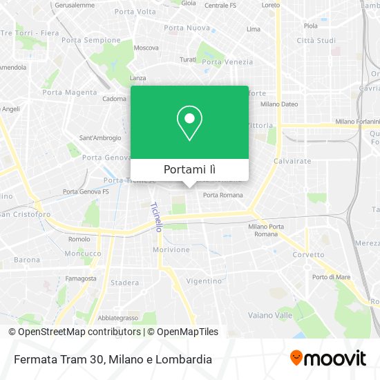 Mappa Fermata Tram 30