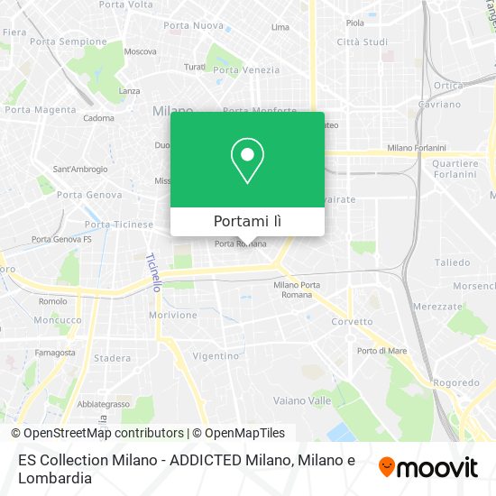Mappa ES Collection Milano - ADDICTED Milano