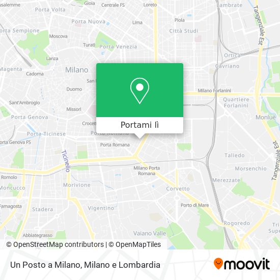 Mappa Un Posto a Milano