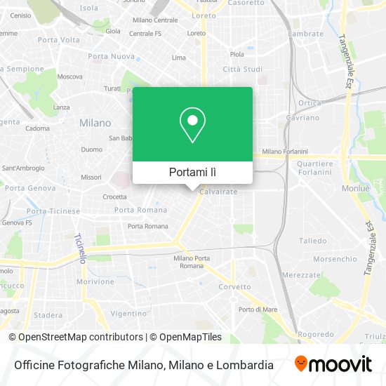 Mappa Officine Fotografiche Milano