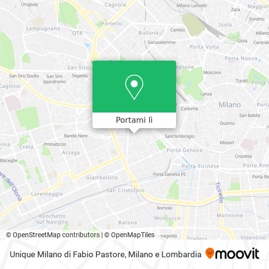 Mappa Unique Milano di Fabio Pastore