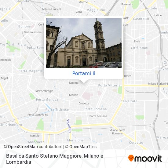 Mappa Basilica Santo Stefano Maggiore
