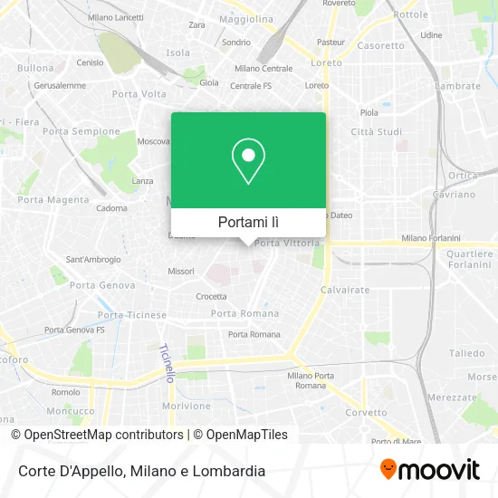 Mappa Corte D'Appello