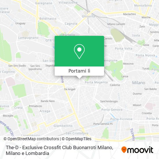 Mappa The-D - Exclusive Crossfit Club Buonarroti Milano