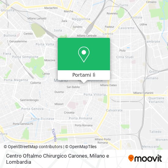 Mappa Centro Oftalmo Chirurgico Carones