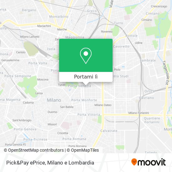 Mappa Pick&Pay ePrice