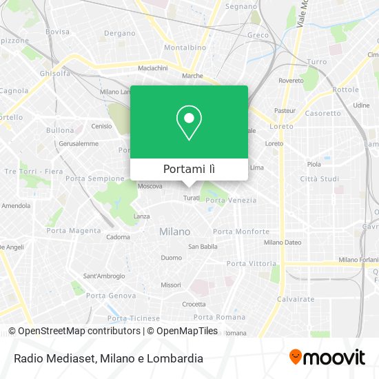 Come arrivare a Radio Mediaset a Milano con Bus, Metro, Treno o Tram?