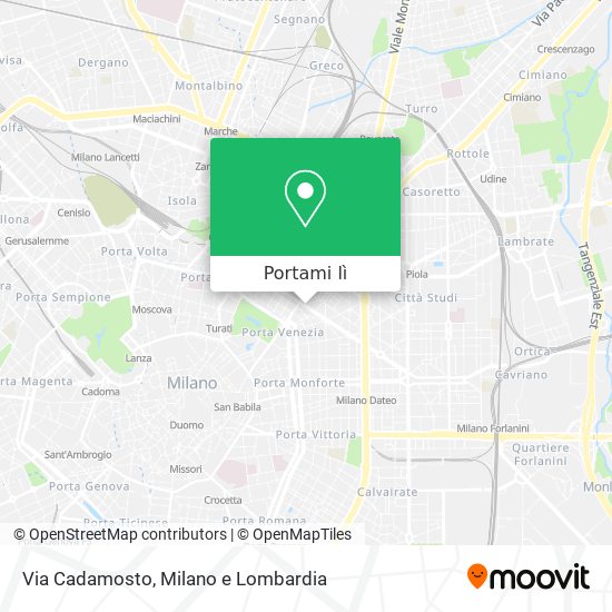 Mappa Via Cadamosto