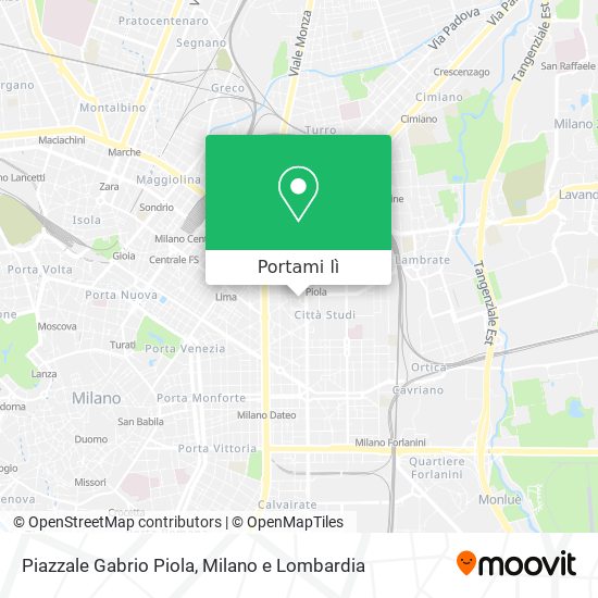 Mappa Piazzale Gabrio Piola
