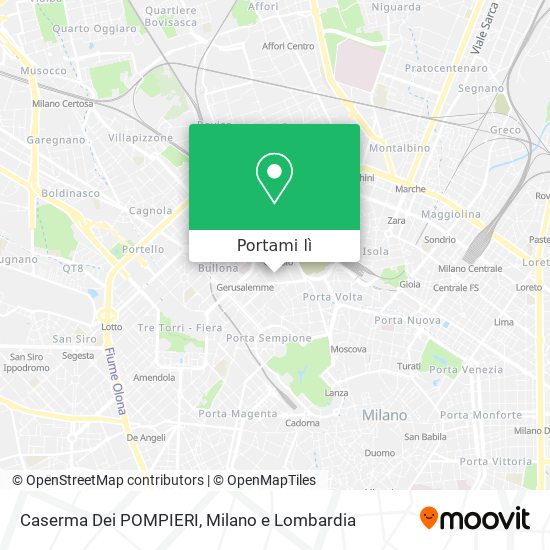 Mappa Caserma Dei POMPIERI