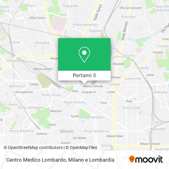 Mappa Centro Medico Lombardo