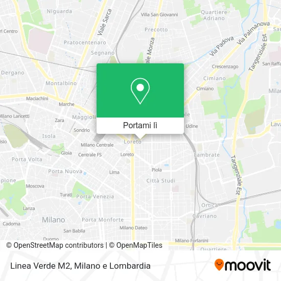Mappa Linea Verde M2