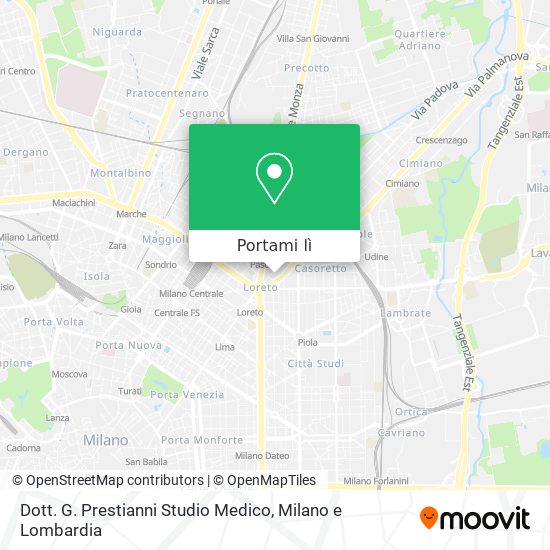 Mappa Dott. G. Prestianni Studio Medico