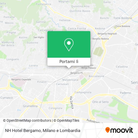Mappa NH Hotel Bergamo