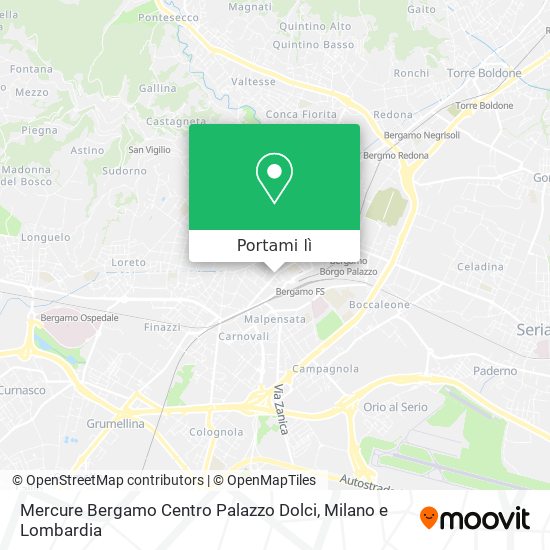 Mappa Mercure Bergamo Centro Palazzo Dolci