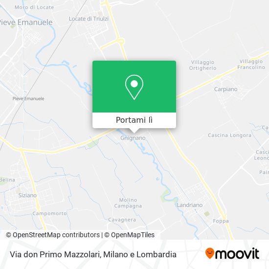 Mappa Via don Primo Mazzolari