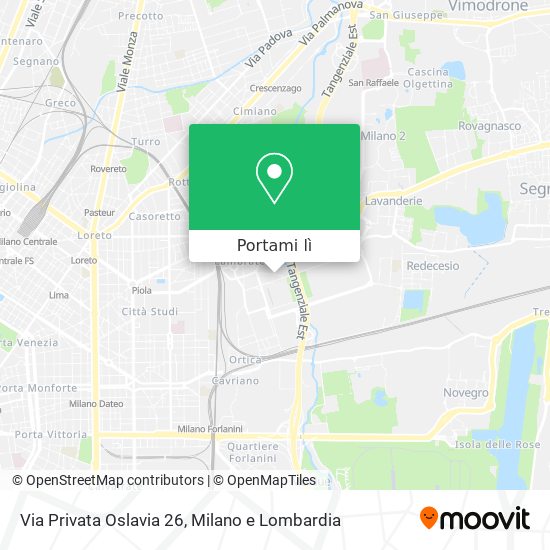 Mappa Via Privata Oslavia 26