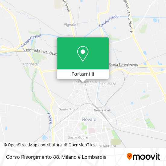 Mappa Corso Risorgimento 88