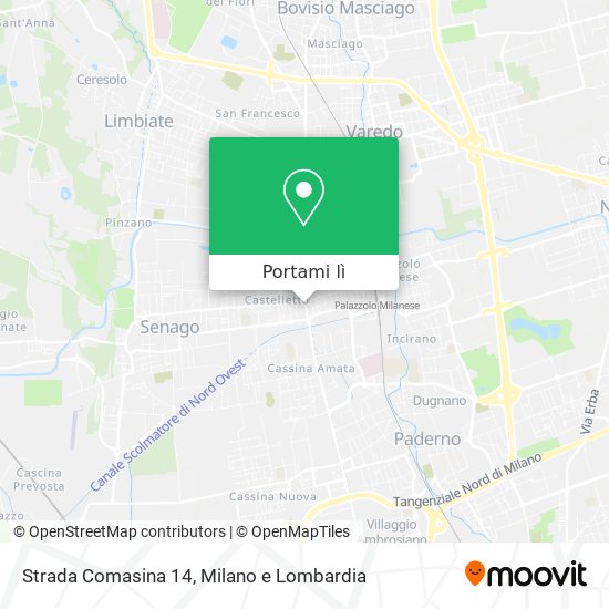 Mappa Strada Comasina 14