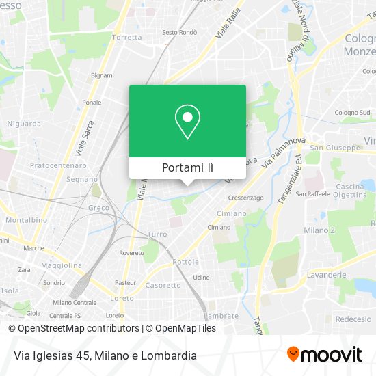 Mappa Via Iglesias 45