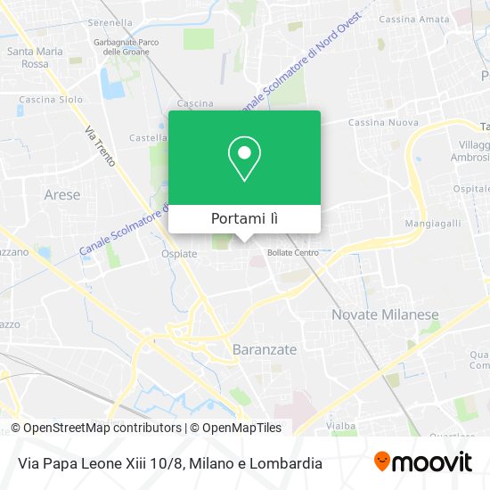 Mappa Via Papa Leone Xiii 10/8
