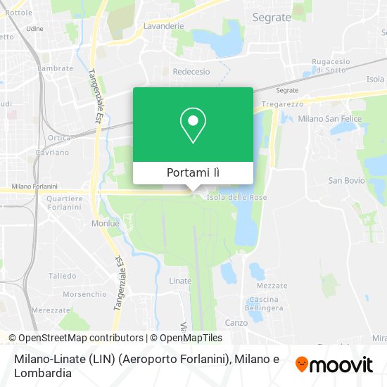 Mappa Milano-Linate (LIN) (Aeroporto Forlanini)