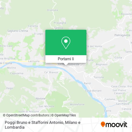 Mappa Poggi Bruno e Stafforini Antonio