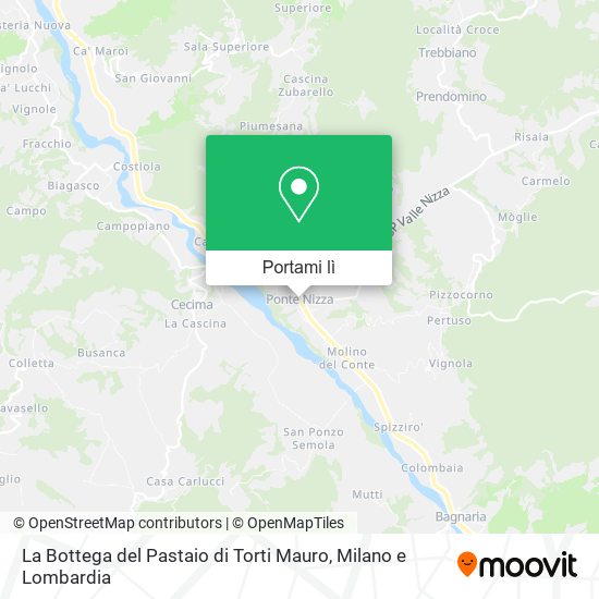 Mappa La Bottega del Pastaio di Torti Mauro