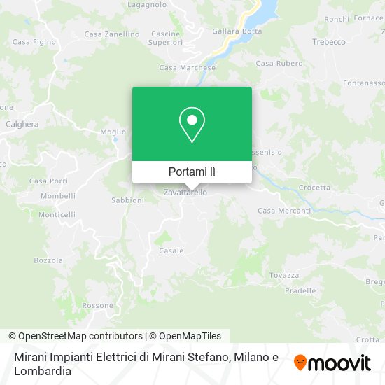 Mappa Mirani Impianti Elettrici di Mirani Stefano