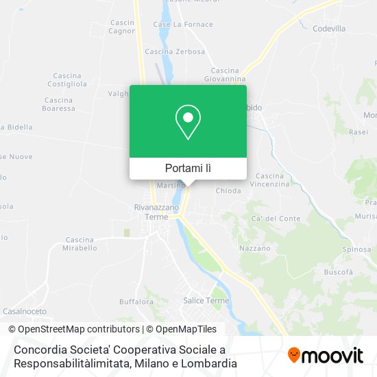 Mappa Concordia Societa' Cooperativa Sociale a Responsabilitàlimitata