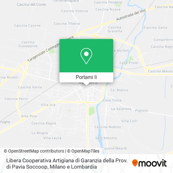 Mappa Libera Cooperativa Artigiana di Garanzia della Prov. di Pavia Soccoop