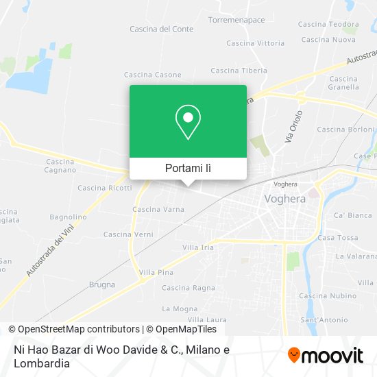 Mappa Ni Hao Bazar di Woo Davide & C.