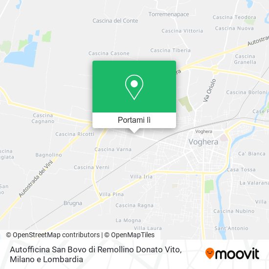 Mappa Autofficina San Bovo di Remollino Donato Vito