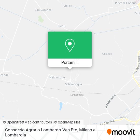 Mappa Consorzio Agrario Lombardo-Ven Eto