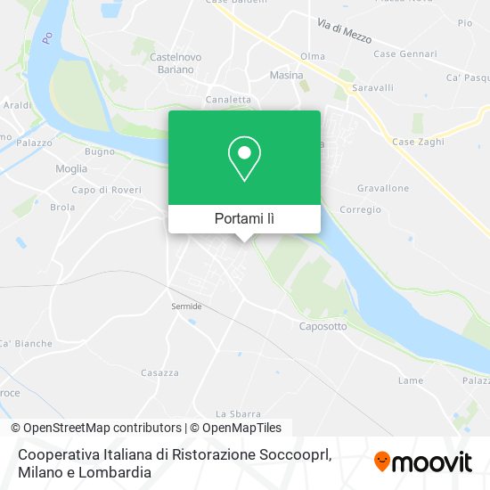 Mappa Cooperativa Italiana di Ristorazione Soccooprl
