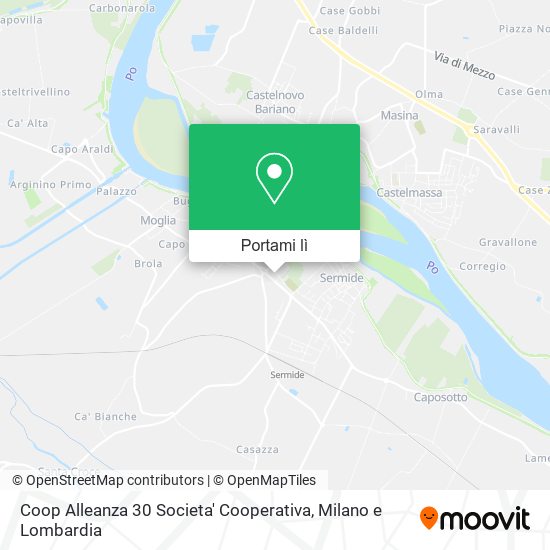 Mappa Coop Alleanza 30 Societa' Cooperativa