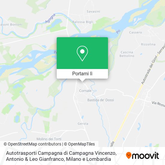 Mappa Autotrasporti Campagna di Campagna Vincenzo, Antonio & Leo Gianfranco