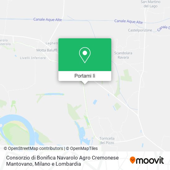 Mappa Consorzio di Bonifica Navarolo Agro Cremonese Mantovano