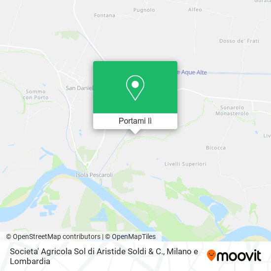 Mappa Societa' Agricola Sol di Aristide Soldi & C.