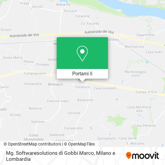 Mappa Mg. Softwaresolutions di Gobbi Marco