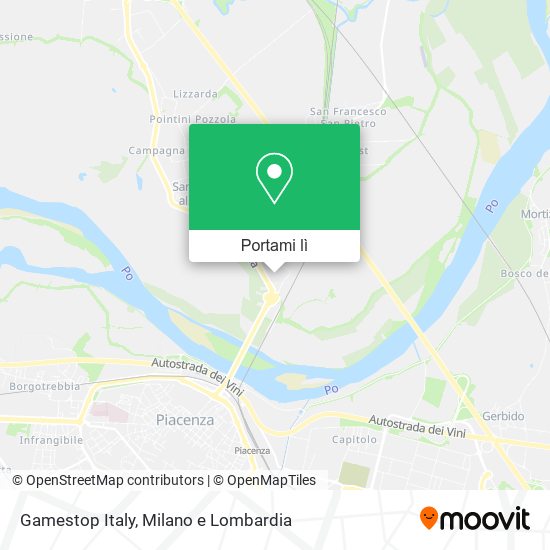 Mappa Gamestop Italy