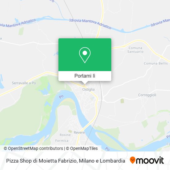 Mappa Pizza Shop di Moietta Fabrizio