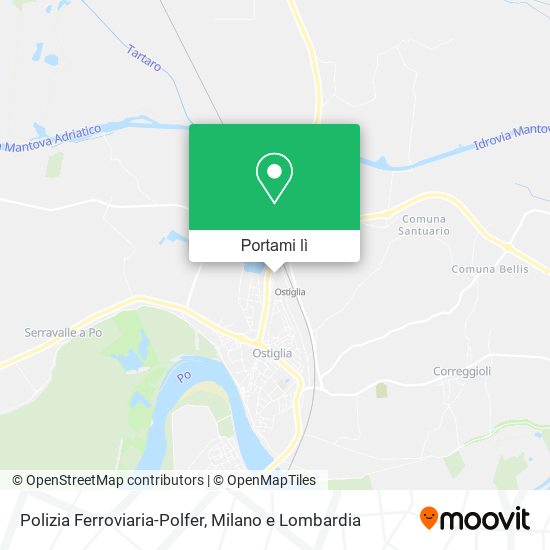 Mappa Polizia Ferroviaria-Polfer
