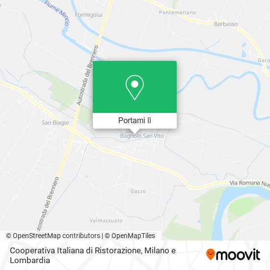 Mappa Cooperativa Italiana di Ristorazione