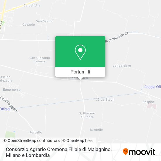 Mappa Consorzio Agrario Cremona Filiale di Malagnino