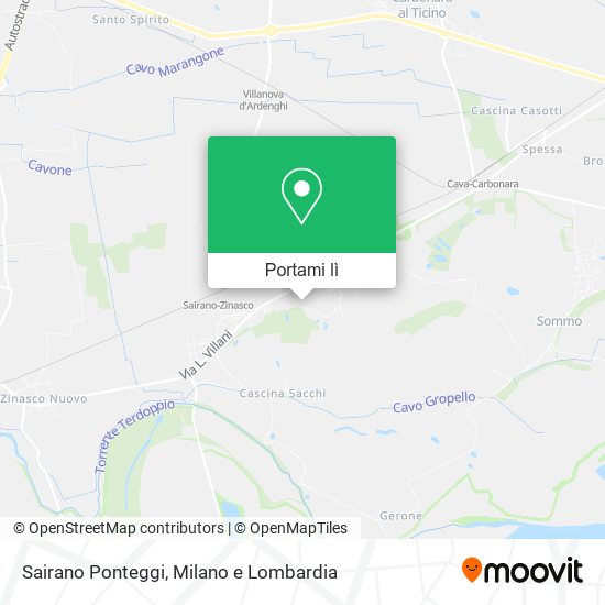 Mappa Sairano Ponteggi